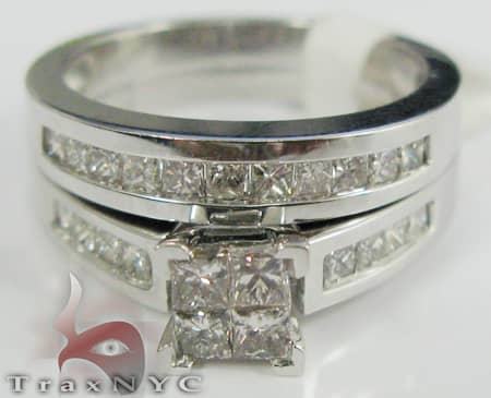 Western Style Wedding Ring 2 Assorted Ladies Diamond Rings White