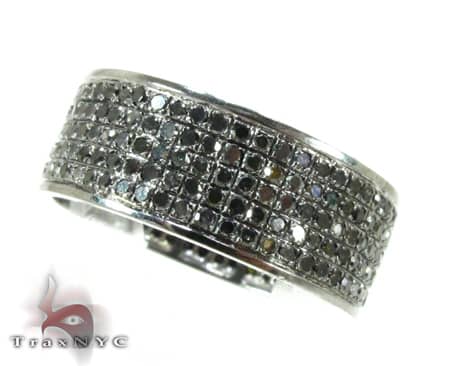 5 Row Black Diamond Ring 2 Anniversary Diamond Rings