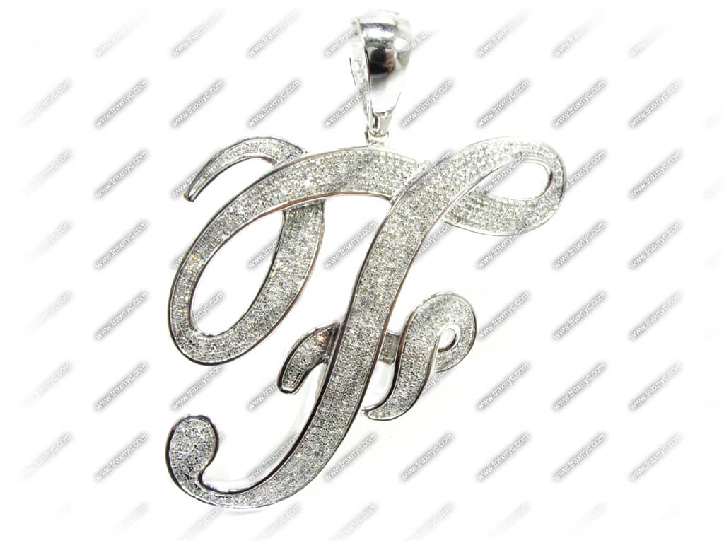 F gold pendant clearance