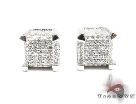 Cube diamond hotsell earrings