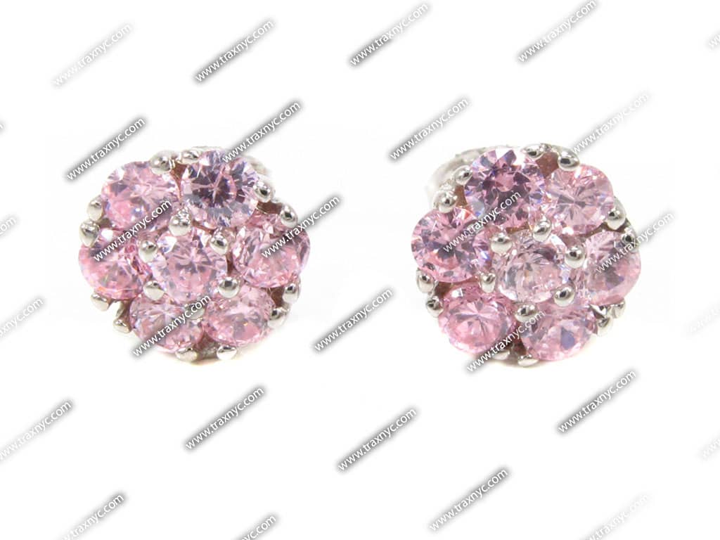 Pink Diamond Earrings