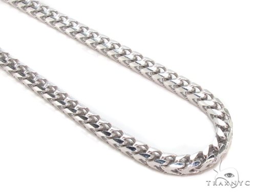 14k Gold Franco Chain 36 Inches 3mm Mens White