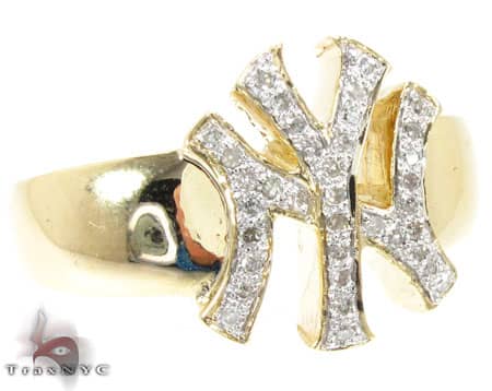 YG Yankees Ring Mens Diamond Rings