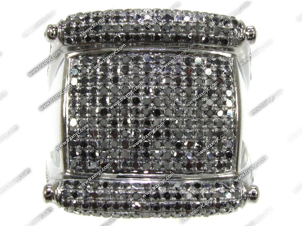 wedding rings with black