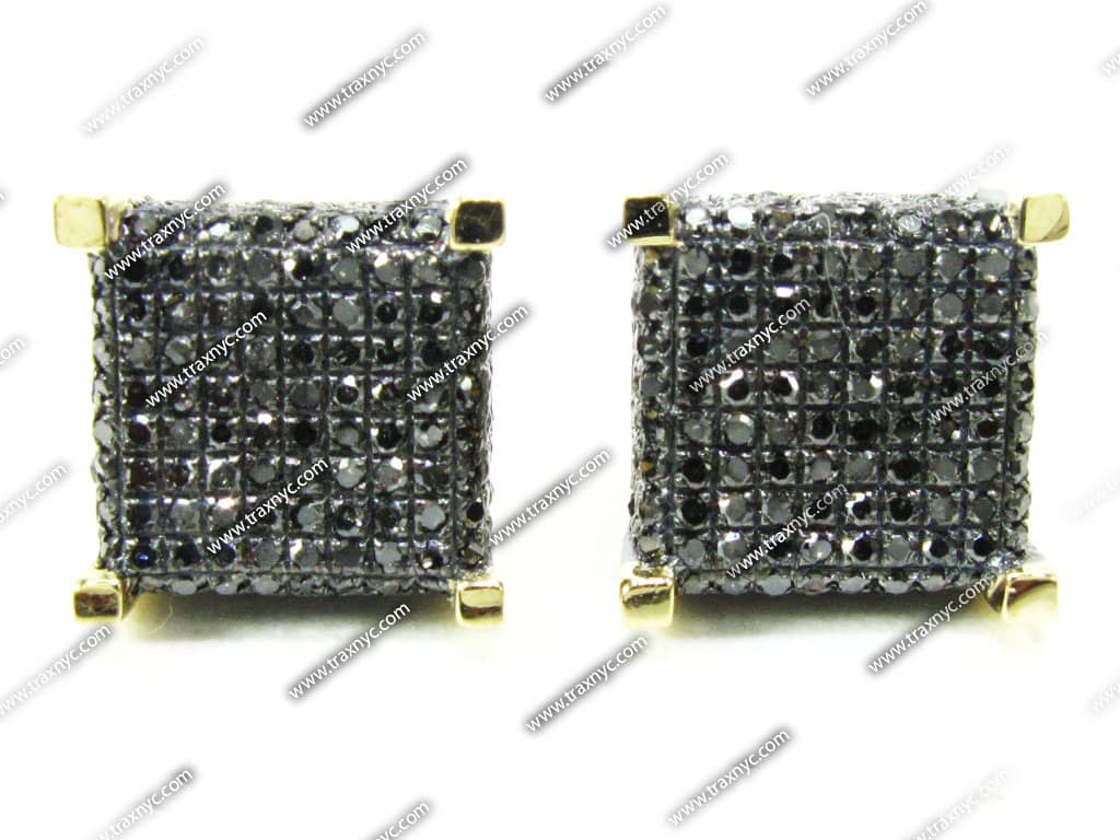 Black And White Diamond Earrings For Men Black And White Diamond Earrings For Men