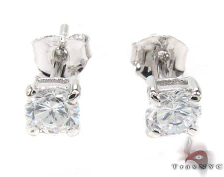 Sterling Silver Stud Earrings Las Metal 925