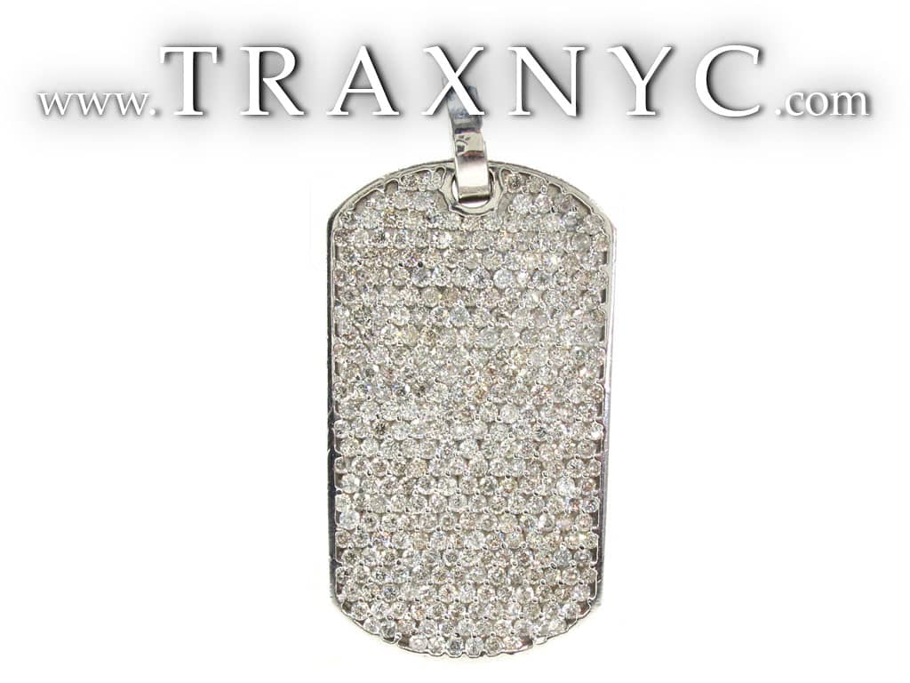 Iced Dog Tag Mens Hip Hop
