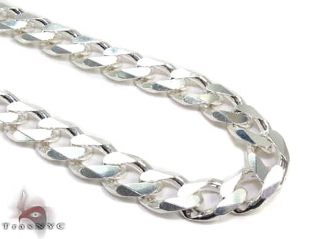 Silver Miami Link Chain 28 silver chains for men. Silver Miami Link Chain 28