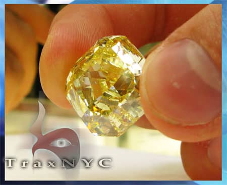 Gran Canaria Intense Yellow Vs1 Loose Diamonds Stone 27.59ct Fanc