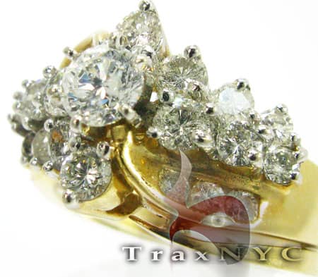 Snowflake Solitaire Ring Diamond Wedding Rings
