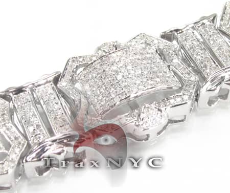 Scotch Bracelet Mens Diamond Bracelets White Gold 10k 5.30ct Roun