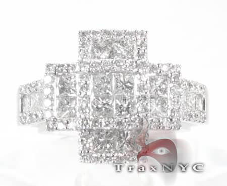 Ladies Princess Cross Ring Assorted Ladies Diamond Rings White Go