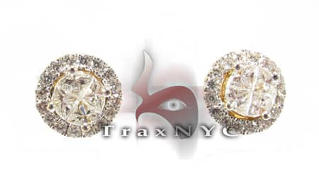 Large Yellow Trilli Centered Earrings Diamond Assorted Earrings Y