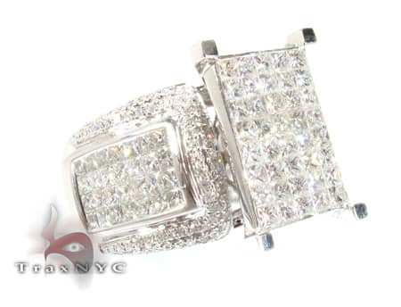 Ladies Daunt Ring Assorted Ladies Diamond Rings White Gold 14k 4.