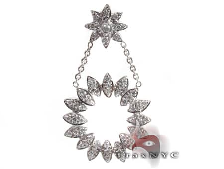 Ladies Eternity Pendant Diamond Assorted Pendants White Gold 14k