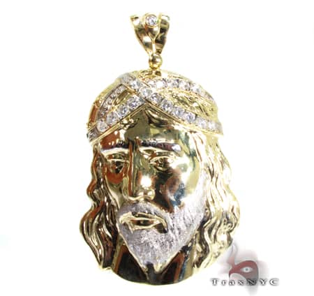 Gold Jesus Pendant