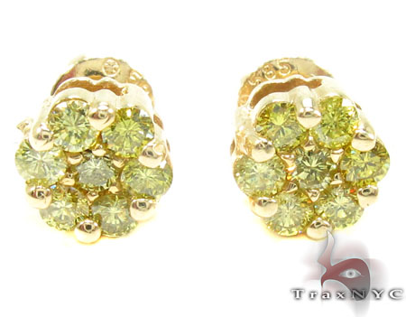 Canary yellow diamond earrings sales for sale