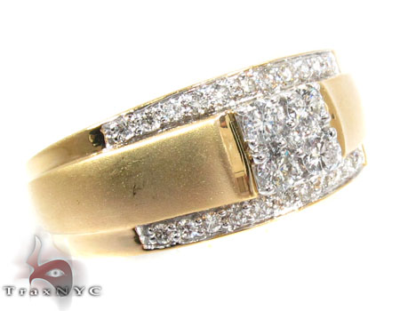 Diamond Wedding Band Mens