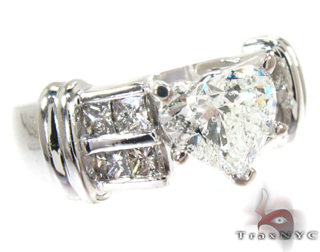 Heart Shape with Invisible Diamond Ring Diamond Wedding Rings