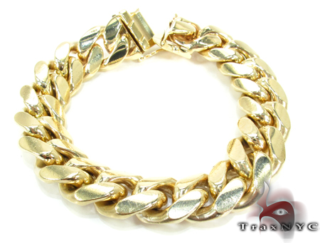 bracelet link miami heavy gold mens cuban inches grams bracelets 14mm 12mm 17mm 16mm 20mm 14k 11mm yellow traxnyc