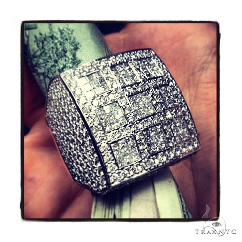 Home  Mens Jewelry  Rings  Diamond Rings  Invisible Square XL Ring