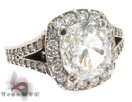 Ladies Cushion Cut Diamond Ring 21987 Diamond Wedding Rings