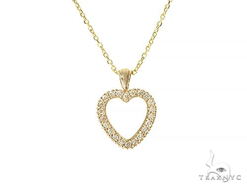 14K Gold Heart Diamond Set 29180