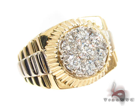 ... Mens Jewelry  Rings  Diamond Rings  Diamond Timepiece Ring 32777