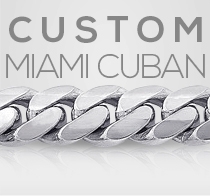 Custom White Gold Miami Cuban Bracelet