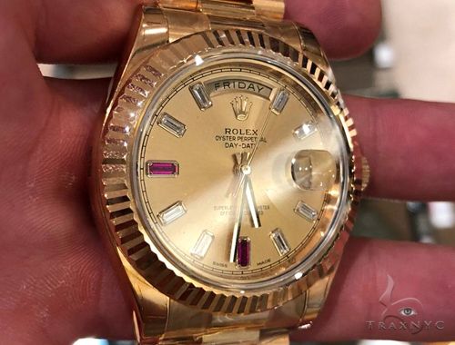 ruby and diamond rolex watch