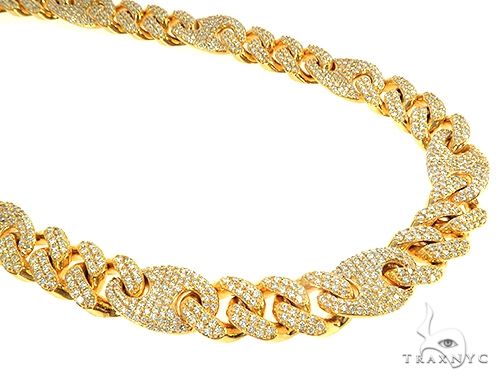 Hvad monarki børn Miami Cuban Gucci Link Diamond Chain 240.00 Grams 22 Inches 13mm 65950 Mens  Diamond Yellow Gold 14k Round Cut 27.00 ct