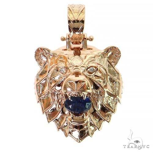 14K Gold Grizzly Bear Pendant 68746 buy online in NYC. Best price at TRAXNYC