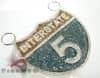 Custom Jewelry, Men's Diamond Pendant Gold 10K Round  Cut H -I, Red and Blue Color SI 5.25 ct
