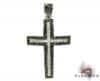 Black and White Diamond Cross Crucifix 26331Diamond