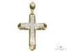 Two Row Mini Pave Cross Crucifix 2298Diamond