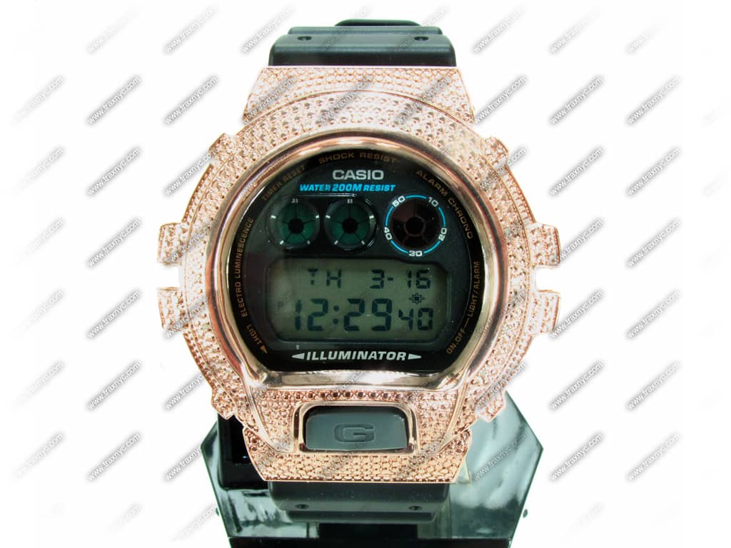 g shock white rose gold