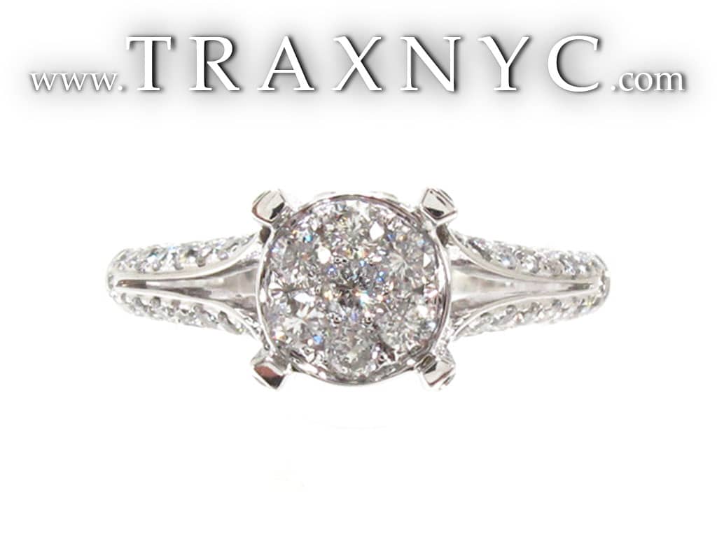 Marie Ring 18316 Ladies Diamond Wedding Ring White Gold 14k
