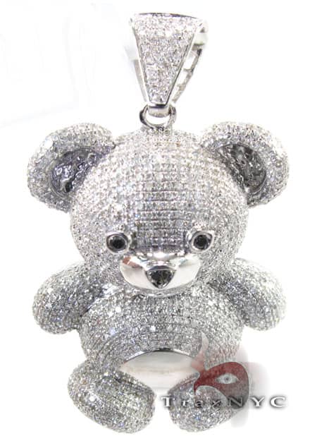 diamond teddy bear keychain