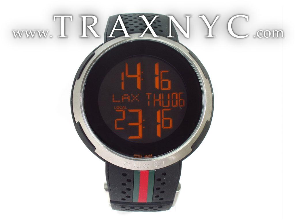 Mens I Gucci Rubber Strap Watch 31022 Mens Gucci White Stainless Steel