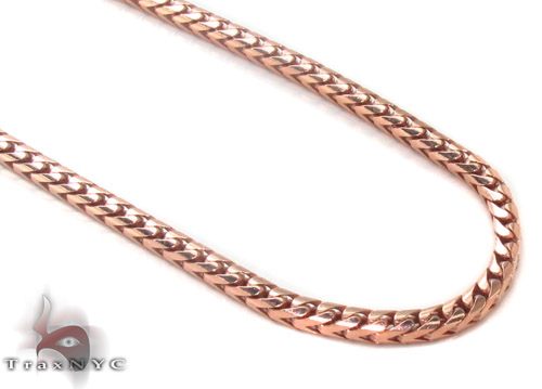 Rose Gold Franco Chain 24 Inches, 2mm, 21.0 Grams 33769
