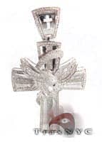Wing Cross Diamond Cross Pendants
